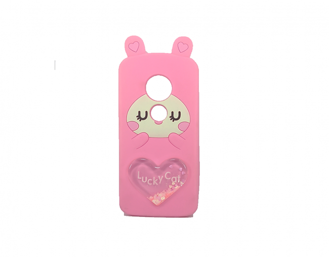 Case Protector Goma Gato Corazón Motorola G6 Play/E5